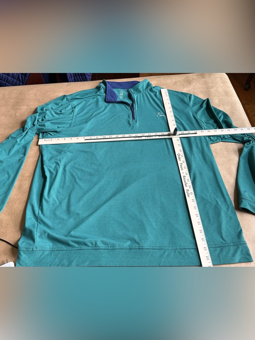 Rhoback 3XL - Lot of 4 Pullovers in Blue, Gray, Red, and Green/Navy stripe - Picture 13 of 14
